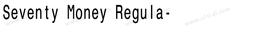 Seventy Money Regula字体转换
